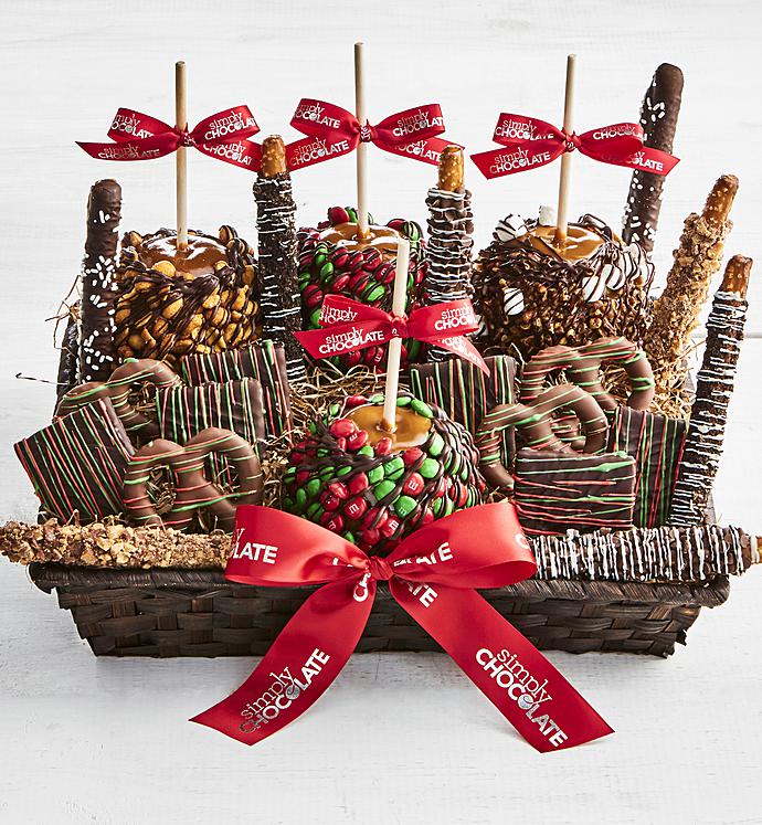 Simply Chocolate Deluxe Christmas Cravings Basket